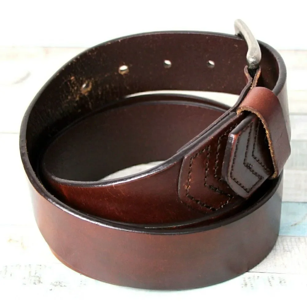 SADDLE BROWN GENUINE LEATHER 1 1/2
